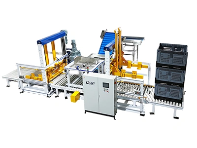 Alimentador de cestas – volcador automático de cestas – recolector de cestas