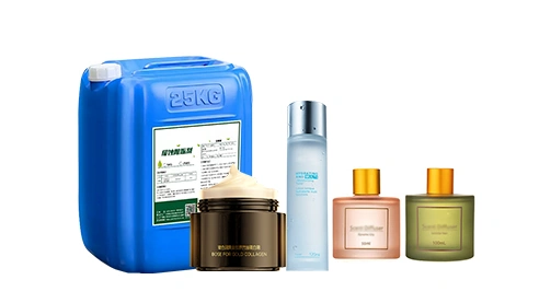 Línea de envasado de cosméticos y desinfectante