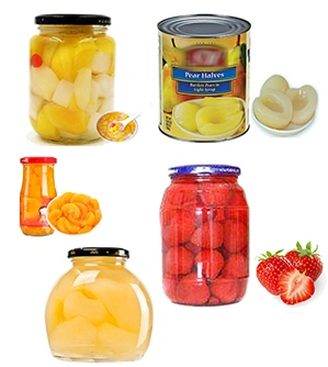 Muestras de productos terminados